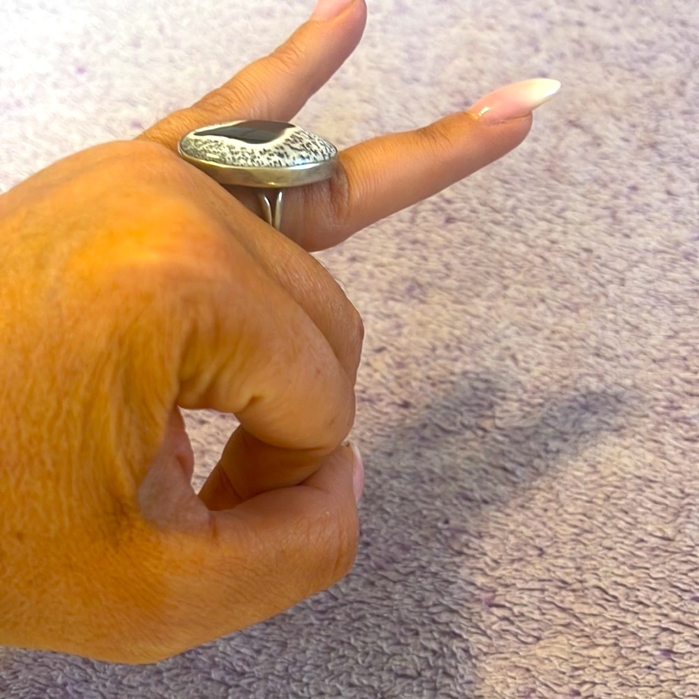 Dendritic Opal Ring - image 2